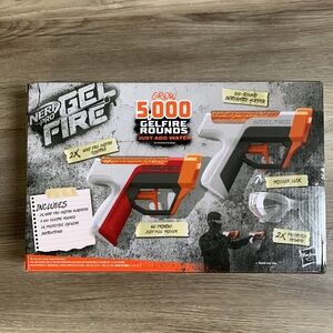 NERF Pro Gel Fire Dual Wield 2 Pack Blaster Toy Gun & 5000 GelFire Rounds Hasbro